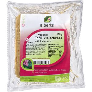 alberts Veganer Tofu-Vleischkäse mit Zwiebeln, Bio,...