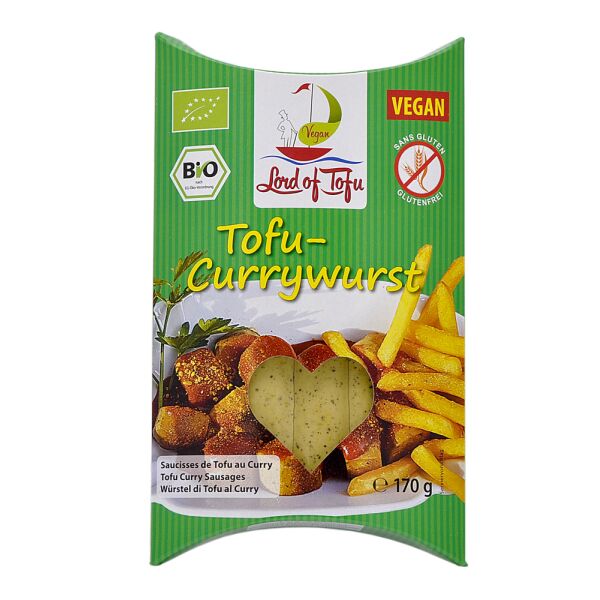 Lord of Tofu Tofu-Currywurst, Bio, 170 g