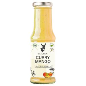 Sanchon Grill- & Würzsauce Curry Mango, Bio, 210 ml