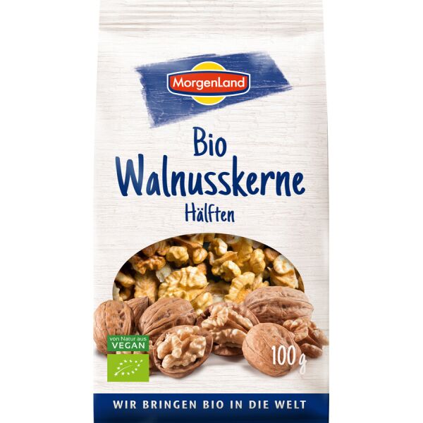 MorgenLand Walnusskerne Hälften, Bio, 100 g