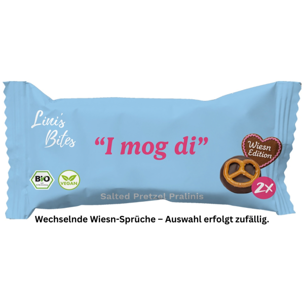 Linis Bites Salted Pretzel Pralinis, Bio, 42 g